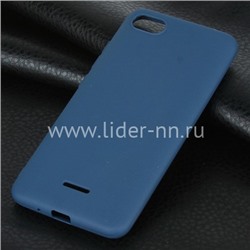 Задняя панель для Xiaomi  Redmi 6A Силикон матовый (синяя)