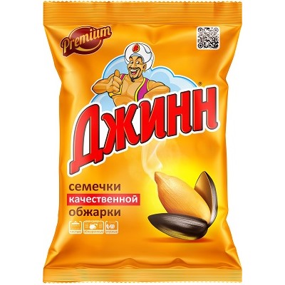 Семечки подсолнечника жареные ТМ «Джинн»  70гр