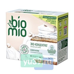 Порошок для стирки BioMio BIO-LAUNDRY POWDER Whites для белого белья, 1000г