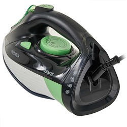 Утюг электрический 2800 Вт DELTA LUX DE-3002 черный с зеленым