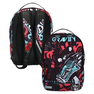 Рюкзак молодежный 39×30×17, эргономичная спинка, deVENTE Label 19L, + usb Gravity, 7032438