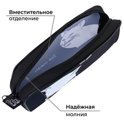 Пенал школьный текстильный «Дай списать», 20×8×4 см