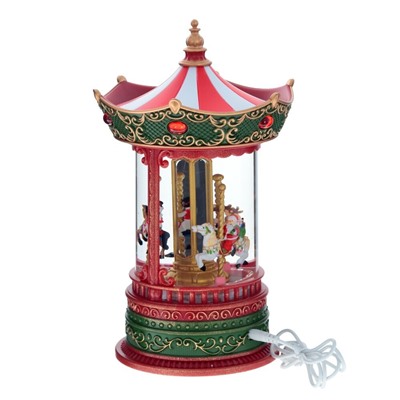 GAEM Изделие декоративное "Карусель" (подсвет, муз, вьюга, движ, 3хААА н/п + USB), L16 W14 H25 см