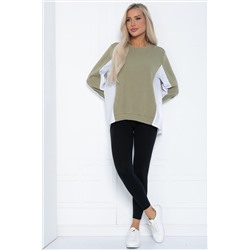 Джемпер Адина (оливково-белый) Б12209-5