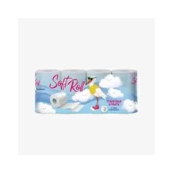 Туалетная бумага "SOFT ROLL" 3сл. белая, 8 рул.