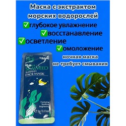 LAIKOU SEAWEED SLEEPING FACE MASK Ночная маска с экстрактом морских водорослей 3 г 089955