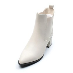 01-PCG269-2 LT.BEIGE Ботинки демисезонные женские (натуральная кожа, байка)