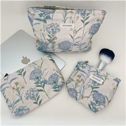 Brand handheld capacious cosmetic bag, travel bag, storage system, small clutch bag, liner, high-end