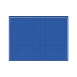 Коврик (мат) для резки BRAUBERG EXTRA 5-слойный,А2 (600х450мм),двусторонний,толщина 3мм,синий,237176