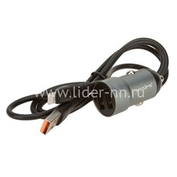АЗУ Lightning 2 USB выхода (2400mAh) MAIMI T72 (графит)