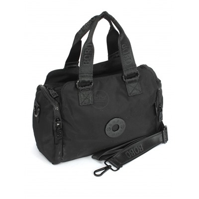 Сумка женская текстиль BoBo-66118-4,  3отд,  плечевой ремень,  черный 264221