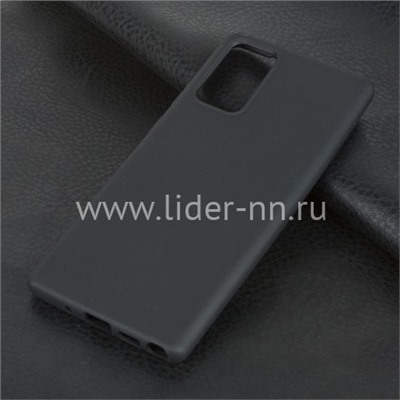 Задняя панель для Samsung Galaxy  Note 20 Силикон матовый (черный)