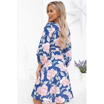 Платье Изабелла (сине-розовое) П13790-45М