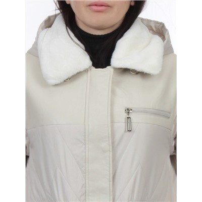 M24-096 LT. BEIGE Куртка демисезонная женская (100 гр. холлофайбер)