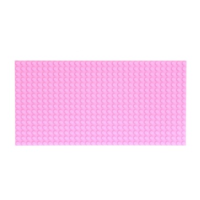 Пластина-перекрытие для конструктора, 25,5 × 12,5 см, цвет розовый