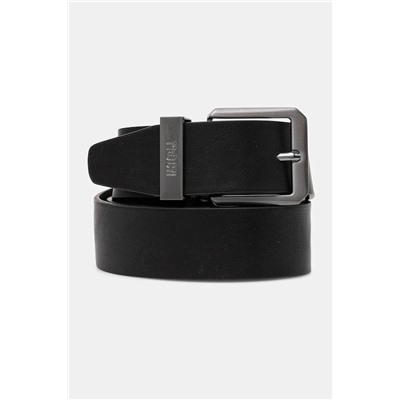 Pasek męski ze skóry ekologicznej kolor czarny