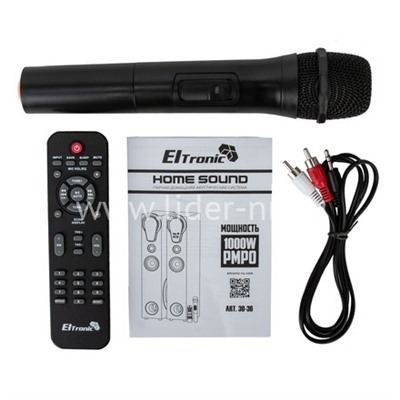 Колонка 08" (30-36 HOME SOUND) динамик 6шт/2х8"; 2х4"; 2х1.5" комплект 2 колонки ELTRONIC (красная)