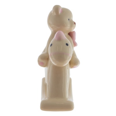 Фигурка декоративная "Мишка на лошадке", L8 W3,5 H8,5 см, 2в.