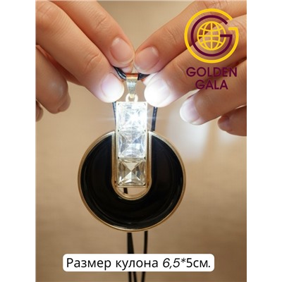 Кулон на кожаном шнурке "Женская грация" Арт КШ2130/27