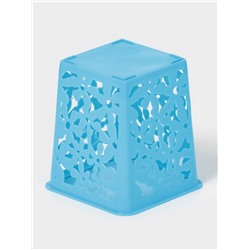 Корзина для хранения «Цветы», пластик, 9×9×10 см, МИКС