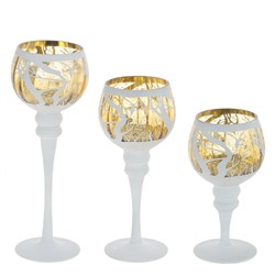 GAEM Набор из 3-х подсвечников, L30 W11 H30 см