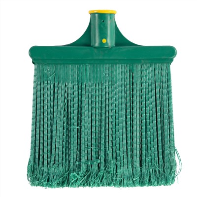 Метла полипропиленовая, 240 х 160 мм, плоская распушенная, без черенка, Сибртех