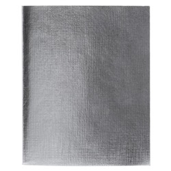 Тетрадь А5 48л кл Бумвинил METALLIC Серебро на скобе Хатбер 48Т5бвВ1/100Россия