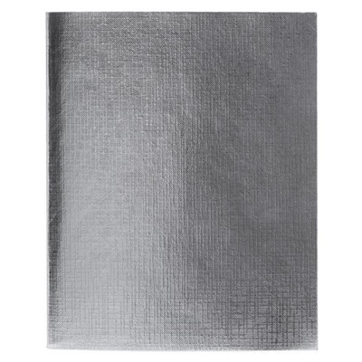 Тетрадь А5 48л кл Бумвинил METALLIC Серебро на скобе Хатбер 48Т5бвВ1/100Россия