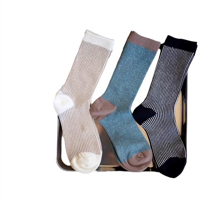 Demi-season retro fashionable tights, trend knee socks, internet celebrity, Korean style, mid-length