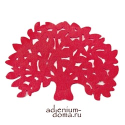 Капмат ДЕРЕВО КРАСНОЕ (Подставка под чашку, cupmat)