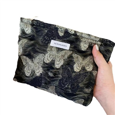 Brand capacious cosmetic bag to go out, organizer bag, small clutch bag, high-quality style
