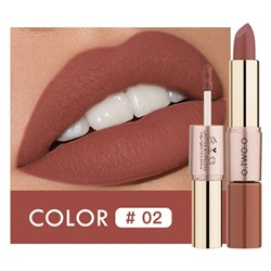 Помада O.TWO.O Rose Gold 2 in 1 Matte Lipstic & Liquid Lipstik № 2 3.5 g