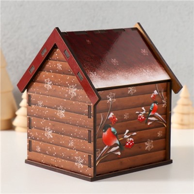 Чайный домик новогодний «Чудеса в окошке», 10.5×9.5×12 см