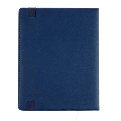 Дневник школьный для 1-11 классов Dark blue, твёрдая обложка, искусственная кожа, резинка, ляссе, 48 листов