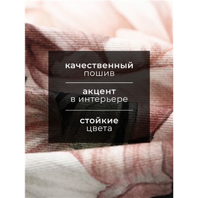 Полотенце "Этель" Пионы 40х73см, 100% хлопок, саржа 190 г/м2