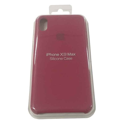 Силиконовый чехол для iPhone XS MAX бордовый