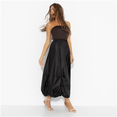 Юбка с эффектной драпировкой, Талия решает (черная)