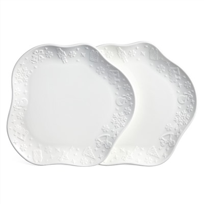 НАБОР ФИГУРНЫХ ТАРЕЛОК ЗАКУСОЧНЫХ LEFARD "NUTCRACKER" 2 ШТ. 20,5*2 СМ (КОР=16НАБ.)