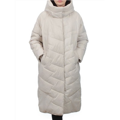 3066 LT. BEIGE Пуховик зимний женский (80% пух, 20% перо)