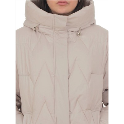 2404 BEIGE Куртка зимняя женская (200 гр. холлофайбер)