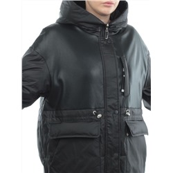 M24-211 BLACK Куртка демисезонная женская (100 гр. синтепон)