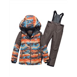 Горнолыжный костюм для мальчика оранжевого цвета 9329O
