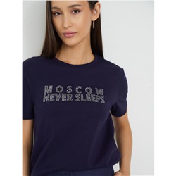 Футболка со стразами