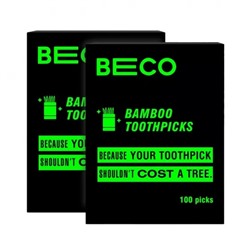 Набор Бамбуковых зубочисток (2 x 100 шт), Bamboo Toothpicks Set, произв. Beco
