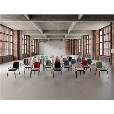 Стул Ror, 2 Frame, велюр, черный/бежевый