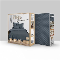 КПБ перкаль (нав 70*70) Fine Line <рис. 50117-1/40625-11 Блеск антрацита Art>