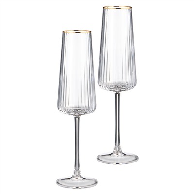 НАБОР БОКАЛОВ ДЛЯ ШАМПАНСКОГО "PERFO" ИЗ 2 ШТ. 250 МЛ