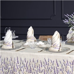 НАБОР САЛФЕТОК ИЗ 2-Х ШТ "ДУША ПРОВАНСА",40Х40СМ, 100% ХЛОПОК,БЕЖЕВЫЙ,ТВИЛ,