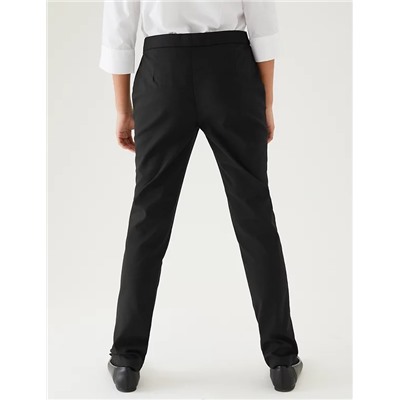 Girls' Super Skinny Zip School Trousers (2-18 Yrs)