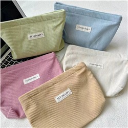 Lamp, capacious cosmetic bag, travel bag, small clutch bag, organizer bag